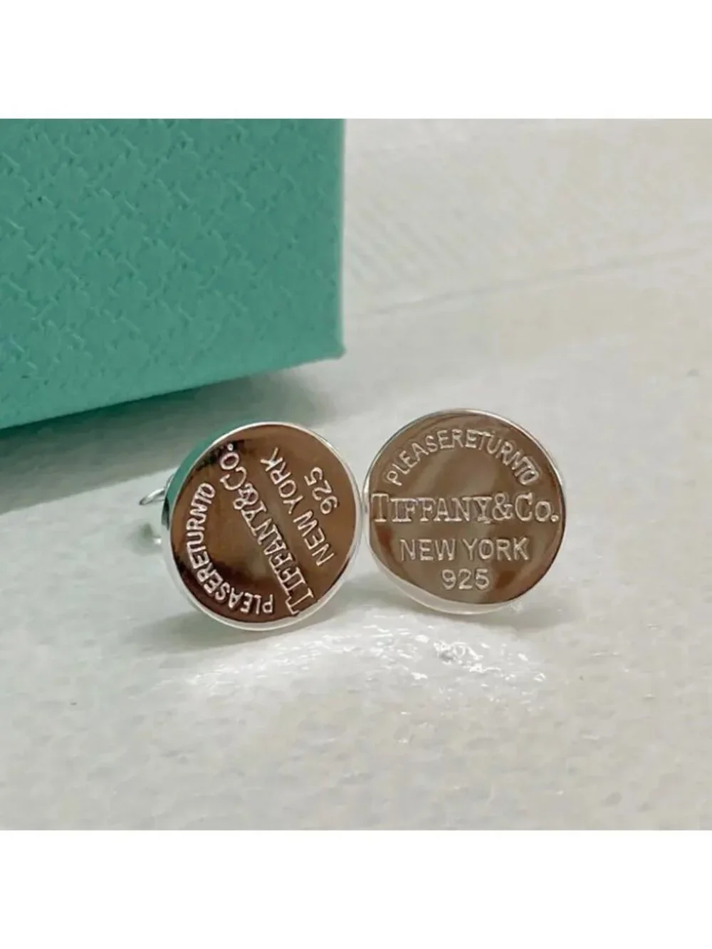 Tiffany & Co. Silver Round Stud Earrings